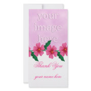 Pink Thank You Photo Cards photocard