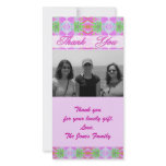 pink thank you photo cards