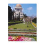 Pink The world center of the Bahai faith, Haifa, I Postcard