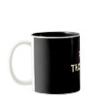 Pink Thositive Mug by donnierocky Pink Thositive Mug