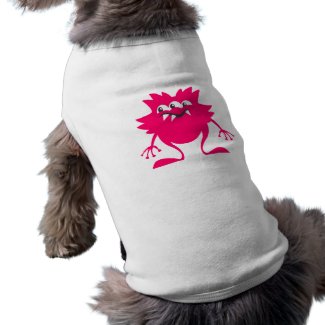 Pink Three-Eye Alien Dog Shirt