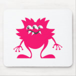 Pink Three-Eye Alien Mouse Pad