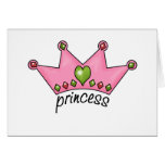 Pink Tiara Princess Card