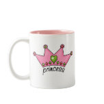 Pink Tiara Princess Coffee Mug