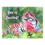 Pink Tiger aceo Invite