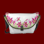 Pink Tiger Lilies Rickshaw Messenger Bag messenger bags