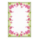 Pink Tiger Lily Garden Stationery