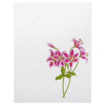 Pink Tiger Lily Letterhead
