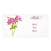 Pink Tiger Lily Photo Card photo cards by twopurringcats Pink Tiger Lily Photo Card photo cards