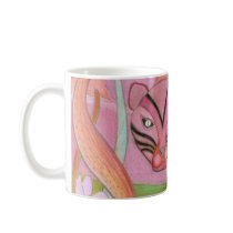'Pink Tiger Pink Moon' coffee mug