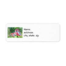 Pink Tiger Return Address Labels