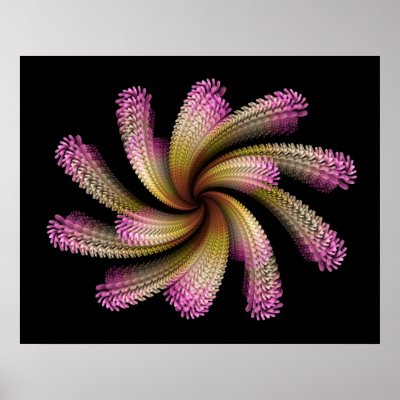 'Pink Tip Swirl' Posters by SBricker