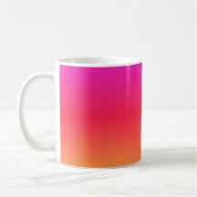 Pink to Orange Coffee Mugs