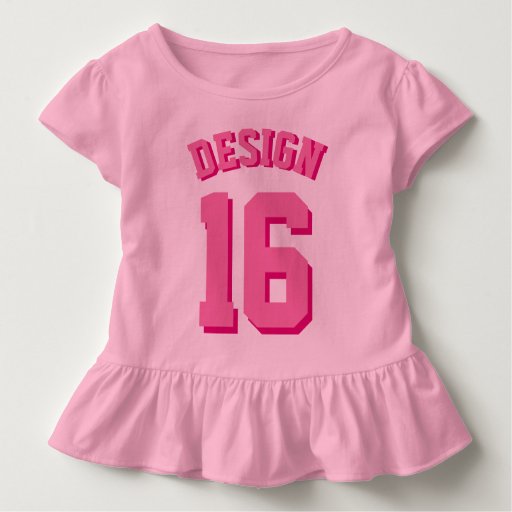 Pink Toddler Sports Jersey Toddler Tshirt Zazzle