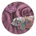 Pink Topaz Heart! stickers by FairyWoods Pink Topaz Heart! stickers