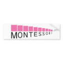 Pink Tower Montessori Bumper Sticker bumper stickers by PeaceMontessori Pink Tower Montessori Bumper Sticker bumper stickers
