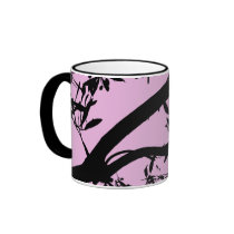 Pink Tree Branches Mug mugs