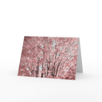 Pink tree Card