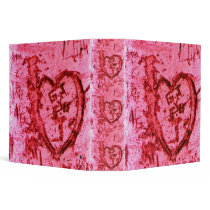 Pink Tree Graffiti Heart binders by JuJuGardens Pink Tree Graffiti Heart binders
