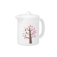 Pink Tree Teapot