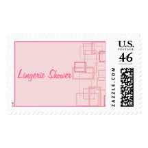 Pink Trendy Squares Postage