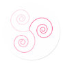 Pink Tri-Color Spiral of Life Sticker