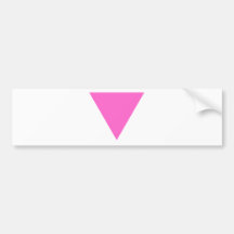 Pink Triangle Bumper Stickers