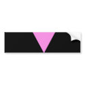 Pink Triangle Bumpersticker by gay_pride Pink Triangle Bumpersticker
