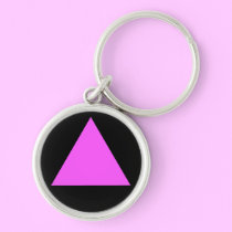 Pink Triangle Keychain keychains
