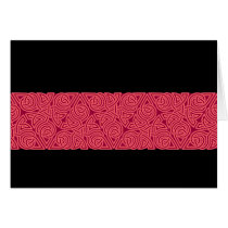Pink Triangle Knot Band Card cards