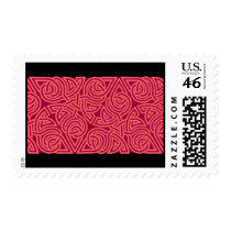 Pink Triangle Knot Band Postage stamps