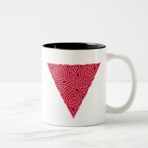Pink Triangle Knot Mug mugs