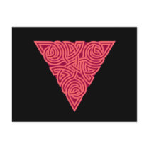 Pink Triangle Knot Postcard postcards