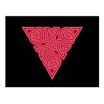 Pink Triangle Knot Postcard postcards