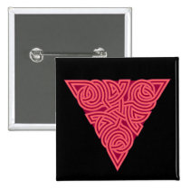 Pink Triangle Knot Square Button buttons