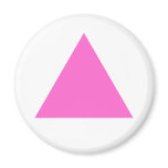 Pink Triangle Refrigerator Magnet