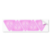 Pink Triangle Peace Bumper Sticker bumper stickers