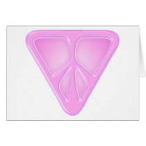 Pink Triangle Peace Card