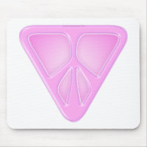 Pink Triangle Peace Mousepad