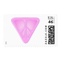 Pink Triangle Peace Postage postage
