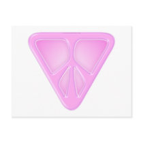 Pink Triangle Peace Postcard