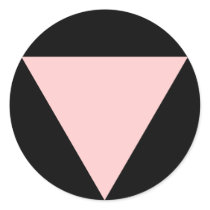 pink triangle. stickers