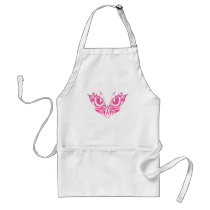 PINK TRIBAL BUTTERFLY aprons
