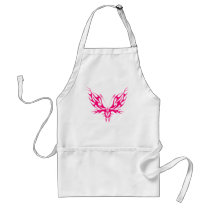 PINK TRIBAL BUTTERFLY aprons