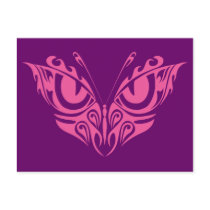 PINK TRIBAL BUTTERFLY postcards