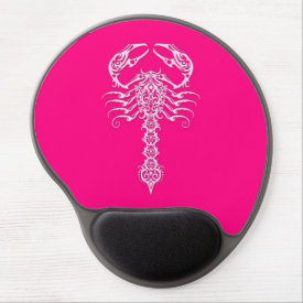 Pink Tribal Scorpion Gel Mouse Mat