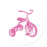 Pink Tricycle Sticker