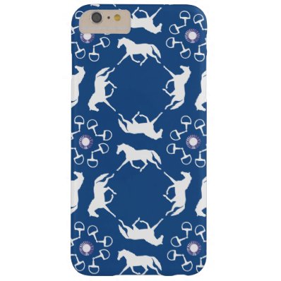 Pink Trotting Horses and Bits Pattern Barely There iPhone 6 Plus Case