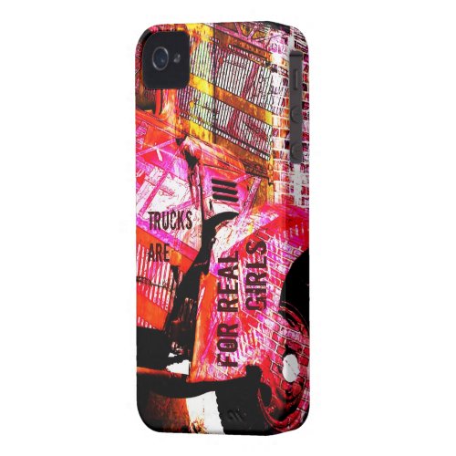 pink truck for real girls i-phone case casemate_case