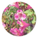 Pink Trumpet Lily Flowers Sticker